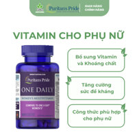 Viên Uống Puritan’s Pride One Daily Women’s Multivitamin Bổ Sung Vitamin Tổng Hợp Dành Cho Nữ Giới (100 viên/Lọ)