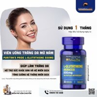 Viên uống Puritan's Pride Premium L-Glutathione 500mg, 30 Viên / Hộp Mỹ