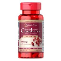 Viên uống Puritan's Pride Cranberry 500mg hỗ trợ đường tiết niệu