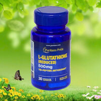 Viên uống Puritan's Pride L-Glutathione 500mg -30 viên - hỗ trợ thải độc giúp trắng da trị nám