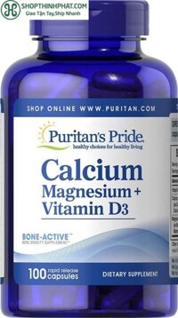 Viên uống Puritan’s Pride Calcium Magnesium Vitamin D3