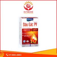 Viên uống PV Dầu Gấc Gold Giúp sáng mắt, hỗ trợ giảm khô mắt (Hộp 100 viên)