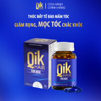 Viên uống QIK HAIR cho Nam hỗ trợ giảm rụng, mọc tóc chắc khỏe 30 viên
