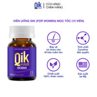Viên uống QIK HAIR cho Nữ hỗ trợ giảm rụng, mọc tóc chắc khỏe 15 viên