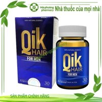 Viên uống QIK HAIR for Men giảm rụng, mọc tóc chắc khỏe  30 viên