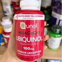 Viên uống Qunol Mega CoQ10 Ubiquinol 100mg 120 viên
