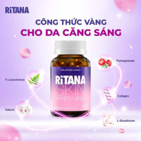 Viên uống Ritana Skin Whitening Ecogreen hỗ trợ da trắng hồng tự nhiên, giúp làm mờ sạn nám (60 viên)