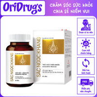 Viên uống Sắc Ngọc Khang vi tảo lục hộp 60 viên, hỗ trợ làm đẹp d.a, hạn chế s.ạ.m d.a, n.á.m d.a, lã.o h.ó.a d.a