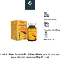 Viên uống SAKURA Liver Detox Gold–Hỗ trợ giải độc gan,hạ men gan,phục hồi chức năng gan(Hộp 30 viên)