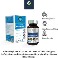 Viên uống SAKURA NUTRI NEURON –Bổ thần kinh giúp Dưỡng tâm,mỏi vai gáy, tê bì chân tay (Hộp 30 viên)
