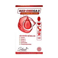 Viên uống Sakura Red Omega 3 Ultra Krill Oil 500MG hỗ trợ cho Tim mạch, Não, Mắt và Hệ Thống Tuần Hoàn