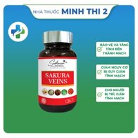 Viên uống SAKURA VEINS cải thiện tình trạng suy giãn tĩnh mạch và các triệu chứng trĩ