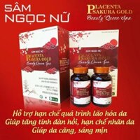 Viên uống Sâm Ngọc Nữ Placenta Sakura Gold giúp căng bóng da, mờ nám , ngừa lão hóa da
