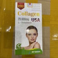 Viên uống sáng đẹp da COLLAGEN 20000mg USA + Glutathione 800mg  + vitamin C giúp làm sáng mịn da chống lão hóa da