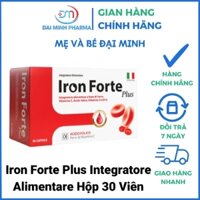 Viên Uống Sắt Hữu Cơ Iron Forte Plus Integratore Alimentare Hộp 30 Viên
