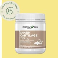 Viên uống Shark Cartilage 750mg Sụn Vi Cá Mập Healthy Care 200 viên - Hỗ trợ xương khớp sụn cá mập
