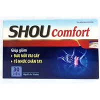 Viên uống SHOU COMFORT Sao Bạch Dương giảm đau mỏi vai gáy, tê nhức chân tay (30 viên)