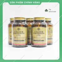 Viên Uống SOLGAR Canxi, Kẽm & Magie Vegans Lọ 100 viên