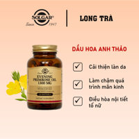 Viên uống Solgar Evening Primrose Oil 1300 mg hỗ trợ cân bằng nội tiết nữ [Hàng mỹ] - Long Trà Store