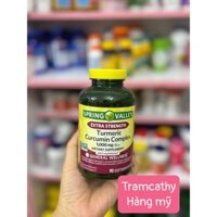 Viên Uống Spring Valley Turmeric Curcumin Complex 1000mg – Hộp 90 Viên