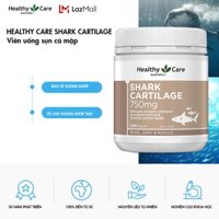 Viên uống sụn vi cá hỗ trợ xương khớp Shark Cartilage Healthy Care 750mg 200 viên của Úc