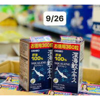 Viên Uống Sụn Vi Cá Mập Orihiro Squalene 360 viên Nhật Bản