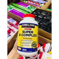 Viên uống Super B - Complex Kirkland 500 viên bổ sung Vitamin B tổng hợp của Mỹ