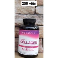 Viên Uống Super Collagen + Vitamin C 6000 Mg type 1 - 3 Neocell 250 viên