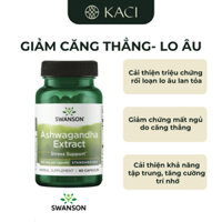 Viên Uống Swanson Ashwagandha Extract 450mg Giảm Căng Thẳng Lo Âu, Cải Thiện Tâm Trạng