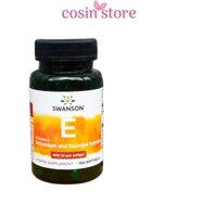 Viên Uống Swanson Natural Vitamin E 400 IU 268mg 100 viên vitamin e tự nhiên chống oxy hoá Cosin Store