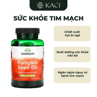 Viên Uống Swanson Pumpkin Seed Oil Bảo Vệ Tim Mạch Não Bộ Và Tuyến Tiền Liệt Khỏe Mạnh