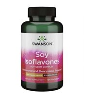 Viên uống Swanson Soy Isoflavones 750mg 120 viên tinh chất mầm đậu nành hỗ trợ nội tiết tố