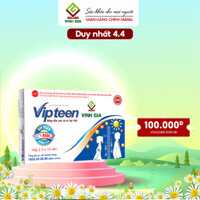 Viên Uống Tăng Chiều Cao Vipteen Vinh Gia, Giúp Thể Lực Tốt Cho Trẻ 9 -18 Tuổi (Hộp/ 20v)