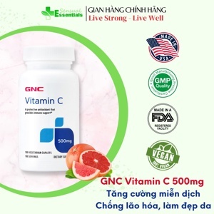 Viên uống tăng cường đề kháng GNC Vitamin C 1000mg 100 viên
