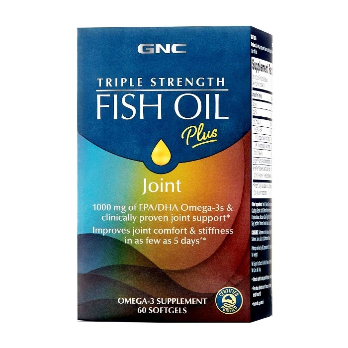 Viên uống tăng cường dinh dưỡng GNC Triple Strength Fish oil +