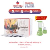 Viên Uống Tăng cường hệ miễn dịch Beta Glucan Ball hộp 30 gói