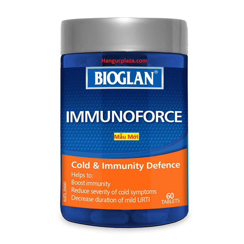 Viên uống tăng cường miễn dịch & giảm cảm lạnh Bioglan Immunoforce 60 viên