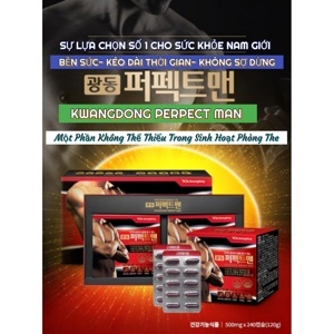 Viên uống tăng cường sinh lý Kwangdong Perfect Man - Hộp 240 viên