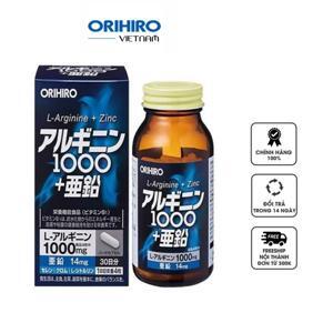 Viên uống tăng cường sinh lý nam giới L-Arginine 1000mg và Zinc Orihiro