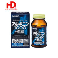 Viên uống tăng cường sinh lý nam giới L-Arginine 1000mg và Zinc Orihiro 120 viên