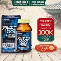 Viên uống tăng cường sinh lý nam giới L-Arginine 1000mg và Zinc Orihiro 120 viên
