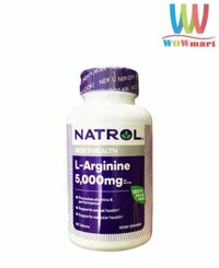 Viên uống tăng cường sinh lý cho nam giới từ Natrol L-Arginine 5000mg 90 viên