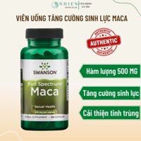 Viên uống tăng cường sinh lý nam Maca 500mg Swanson