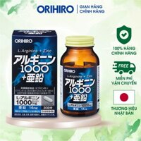 Viên uống tăng cường sinh lý nam giới L-Arginine 1000mg và Zinc Orihiro 120 viên