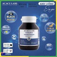 Viên uống tăng cường sinh lý nam Acaci Labs Black Maca&Ginseng Premium Australia hộp 45 viên