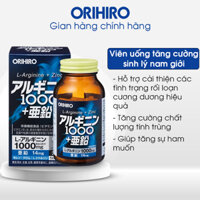 Viên uống tăng cường sinh lý nam giới L-Arginine 1000mg và Zinc Orihiro 120 viên