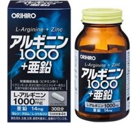 Viên uống tăng cường sinh lý Orihiro L-Arginine 1000mg & Zinc
