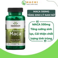 Viên uống tăng cường sinh lý nam Maca 500mg Swanson