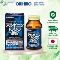 Viên uống tăng cường sinh lý nam giới L-Arginine 1000mg và Zinc Orihiro 120 viên