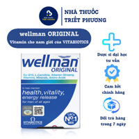 Viên uống tăng cường sức khỏe nam giới Wellman Vitabiotics - Hạn chế lão hóa cho nam - Hộp 30 viên